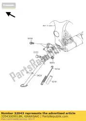 Tutaj możesz zamówić stojak wspornikowy, f. S. Czarny od Kawasaki , z numerem części 32043009018R: