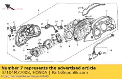 Ici, vous pouvez commander le objectif assy., mètre auprès de Honda , avec le numéro de pièce 37104MZ7008: