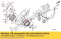 64428MCA000, Honda, cam a, pocket cover lock honda  gl 1800 2001 2002 2003 2004 2005 2006 2007 2008 2009 2010 2012 2013 2017, New