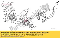 Here you can order the cam a, pocket cover lock from Honda, with part number 64428MCA000: