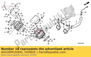 honda 64428MCA000 cam a, pocket cover lock - Bottom side