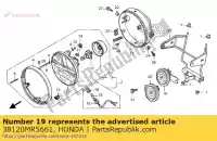 38120MR5661, Honda, róg komp. (niska) honda cb seven fifty f2 xlr  r ntv revere nx dominator nighthawk nx650 cb750 ntv650 cb750f2 xlr125r 750 125 650 , Nowy