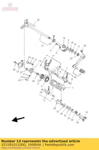 yamaha 1S3181011000 shift shaft assy - Bottom side