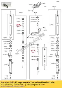 kawasaki 921431653 collar, horquilla, l = 250 zx600-e1 - Lado inferior