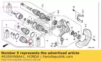 44206HN8A41, Honda, bande a, in-bord honda  trx 420 500 650 680 2005 2006 2007 2008 2009 2010 2011 2012 2013 2017 2018 2019 2020, Nouveau