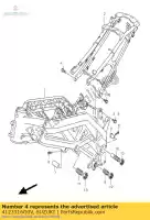 4123316G0V, Suzuki, parafuso, trilho do assento suzuki sv 650 1000 2003, Novo