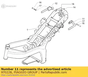 Piaggio Group 970228 hendel - Onderkant