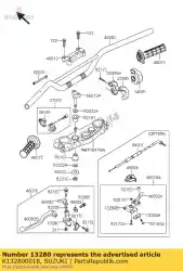 Qui puoi ordinare supporto, frizione l da Suzuki , con numero parte K132800018: