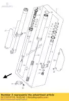 5111037F70, Suzuki, tubo interior, rh suzuki rm  rmz rm125 rm250 250 125 , Nuevo