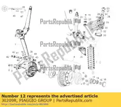 Aquí puede pedir bola de rodamiento 12x37x12 de Piaggio Group , con el número de pieza 30209R: