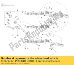 Aprilia CM079717, Throttle cpl., OEM: Aprilia CM079717