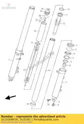 Aquí puede pedir amortiguador de Suzuki , con el número de pieza 5110308F00: