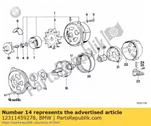 bmw 12311459278 cuscinetto a sfere scanalato (fino a 09/1992) - Il fondo