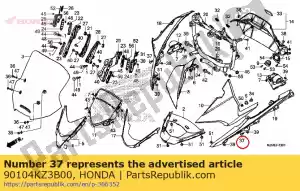 honda 90104KZ3B00 parafuso, especial, 5mm - Lado inferior