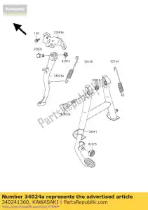 Kawasaki 340241360 stand-side - Dół