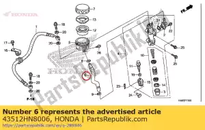 honda 43512HN8006 komp. w??a, rr. g?ówny cylinder hamulca - Dół