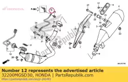 Qui puoi ordinare cablaggio secondario, terra del sensore di ossigeno da Honda , con numero parte 32200MGSD30: