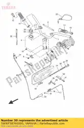 Here you can order the holder brake hose 2 from Yamaha, with part number 5WWF58760000: