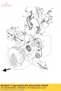 Yamaha 5YU283660000 bracket - Bottom side