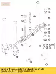 Tutaj możesz zamówić rura zewn? Trzna l = 500mm d = 54/60 kpl od KTM , z numerem części 48600362E: