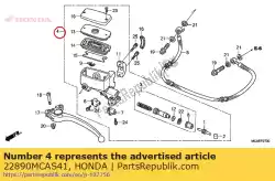 Aqui você pode pedir o subconjunto do cilindro, embreagem em Honda , com o número da peça 22890MCAS41: