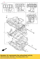 bout van Suzuki, met onderdeel nummer 0910310138, bestel je hier online: