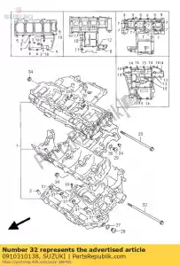 Suzuki 0910310138 bout - Onderkant