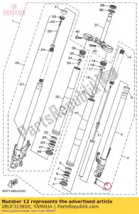 yamaha 2BUF315800 joint - La partie au fond