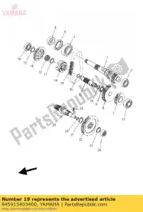 yamaha 945915403400 cadena - Lado inferior