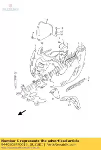 Suzuki 9440308FF0019 cowling assy,si - Bottom side