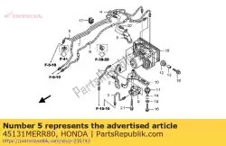 Qui puoi ordinare pipe comp. A, fr. Freno da Honda , con numero parte 45131MERR80: