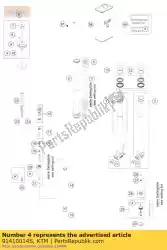 Ici, vous pouvez commander le ressort 4,2n / mm set d = 5,0mm auprès de KTM , avec le numéro de pièce 91410014S: