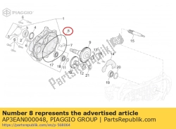 Aprilia AP3EAN000048, O-ring d2.4x161, OEM: Aprilia AP3EAN000048