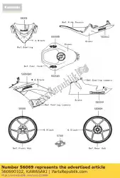 Tutaj możesz zamówić wzór, ko? O zx600raf od Kawasaki , z numerem części 560690102: