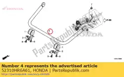 Aquí puede pedir primavera, rr. Estabilizador (25,4x4,5) de Honda , con el número de pieza 52310HR6A61: