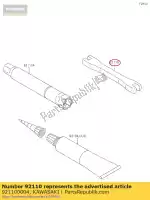 921100004, Kawasaki, llave de herramienta, niple, 6x8 kx250-n kawasaki  klx kx 250 450 2005 2006 2007 2008 2009 2010 2011 2012 2013 2014 2015 2016 2017 2018 2019 2020 2021, Nuevo