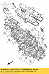 Qui puoi ordinare testata cilindro da Yamaha , con numero parte 4FM111021000: