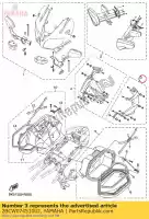 2BCW074510UJ, Yamaha, leg shield set 1 yamaha  fjr 1300 2016 2017 2018 2019 2020 2021, New