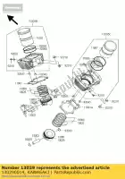 130290014, Kawasaki, moteur à piston l, o / s 0,50 kawasaki vn classic d a mean streak b tourer  vn1600 1600 , Nouveau