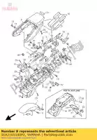 5EA2165100P2, Yamaha, cover, rear fender yamaha xjr 1300, New