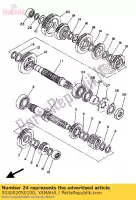 933002050100, Yamaha, Rodamiento (23x) yamaha ty yz 250 490 1986 1987 1988 1991, Nuevo