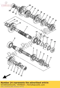 yamaha 933002050100 peiling (23x) - Onderkant