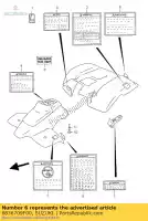 6836709F00, Suzuki, label,no passen suzuki lt a500f quadmaster f250 quadrunner f300f kingquad 4x4 lt80 quadsport a50 80 f160 500 250 300 50 160 , New