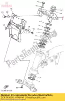 2CJF343000, Yamaha, poignée couronne comp. yamaha ttr50e 50 , Nouveau