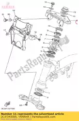 Here you can order the handle crown comp. From Yamaha, with part number 2CJF343000: