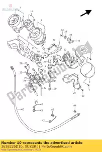 suzuki 3638226D10 caso, inferior - Lado inferior