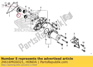 honda 24616MGSD21 gear, shift reduction (32t/13t) - Bottom side