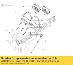 Qui puoi ordinare cruscotto completo da Piaggio Group , con numero parte 2D000248: