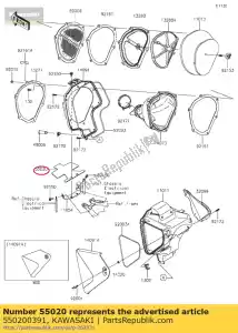 kawasaki 550200391 bewaker klx450a8f - Onderkant