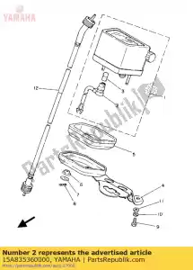 Yamaha 15A835360000 socket, meter - Bottom side